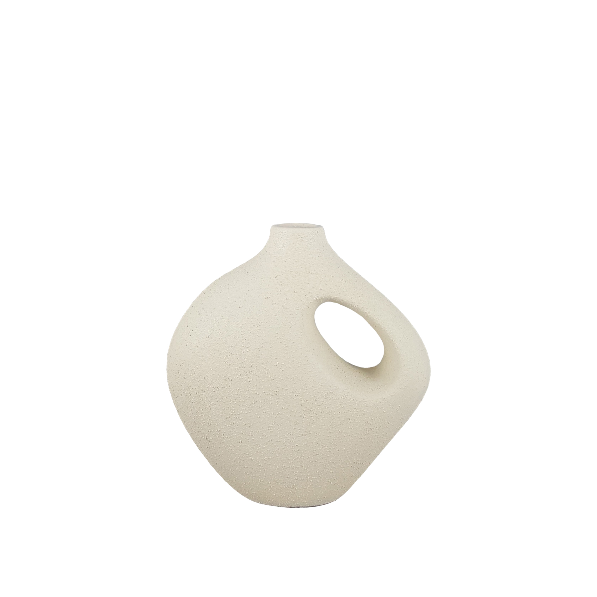 Vaso In Ceramica Deco Oro E Marrone – Moderno, 30 Cm, Ideale Come Scultura Da Tavolo